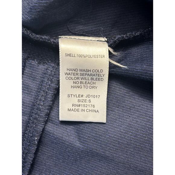 RESET by Jane Blue Velvet Rhinestone Button Pinafore Overall Romper Size… - Picture 10 of 10